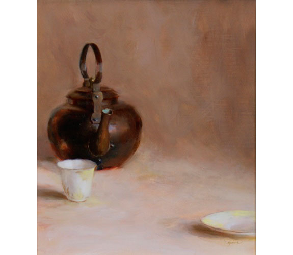  "Kettle, Cup and Saucer" by Carla Paine